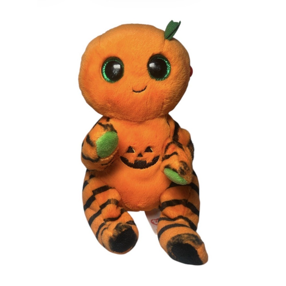 TY Beanie Baby Beanie Bellies TRICKSTER the Pumpkin 6" Halloween Stuffed Plush